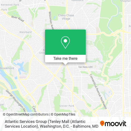 Mapa de Atlantic Services Group (Tenley Mall (Atlantic Services Location)