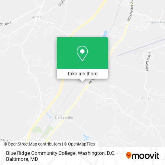 Mapa de Blue Ridge Community College