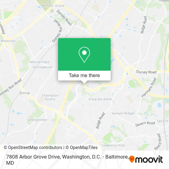 7808 Arbor Grove Drive map