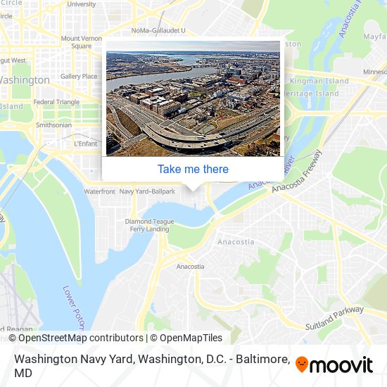 Washington Navy Yard map