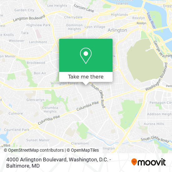 Mapa de 4000 Arlington Boulevard