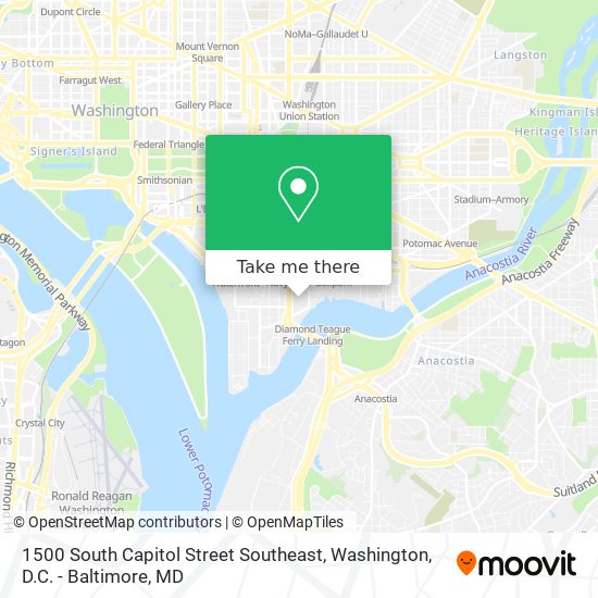 1500 South Capitol Street Southeast map