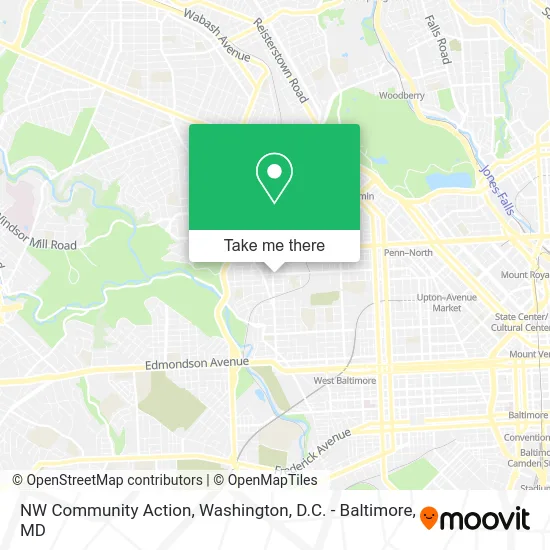 NW Community Action map