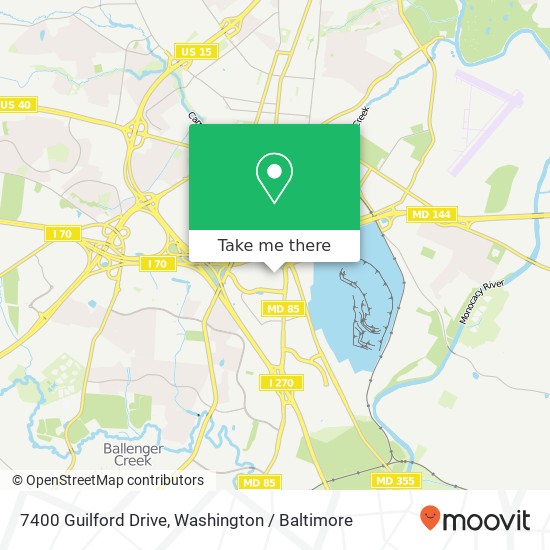 Mapa de 7400 Guilford Drive