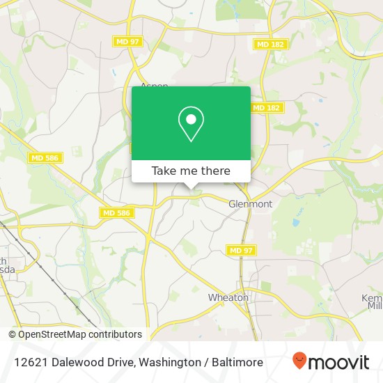 12621 Dalewood Drive map