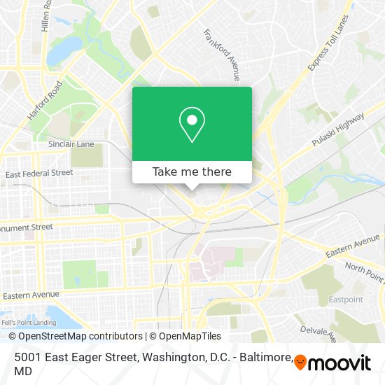 Mapa de 5001 East Eager Street