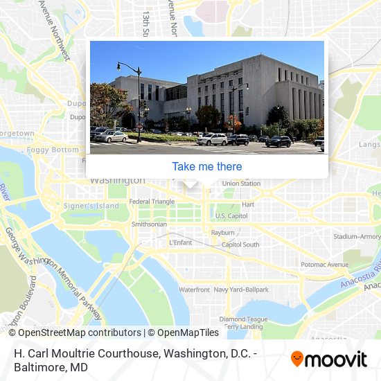 H. Carl Moultrie Courthouse map