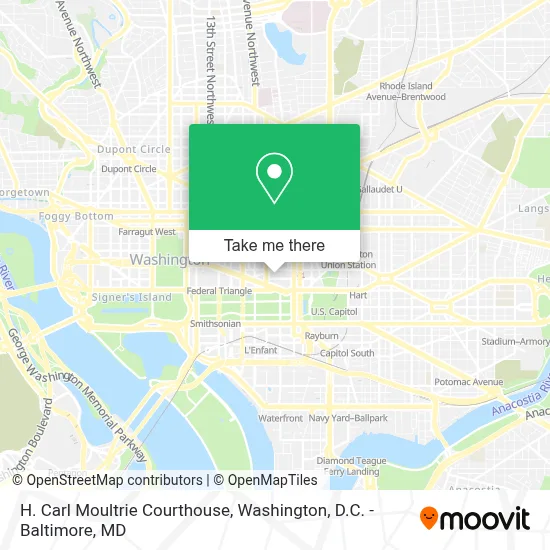H. Carl Moultrie Courthouse map