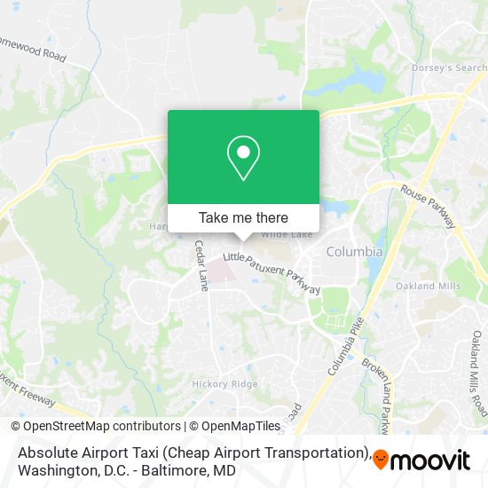 Mapa de Absolute Airport Taxi (Cheap Airport Transportation)