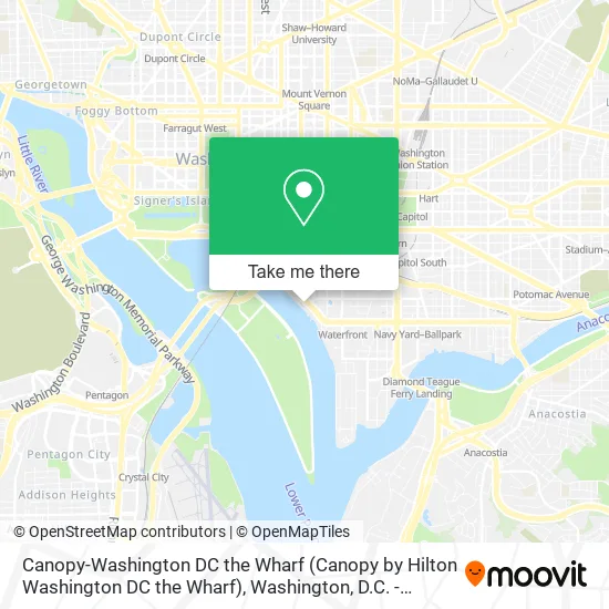 Canopy-Washington DC the Wharf (Canopy by Hilton Washington DC the Wharf) map