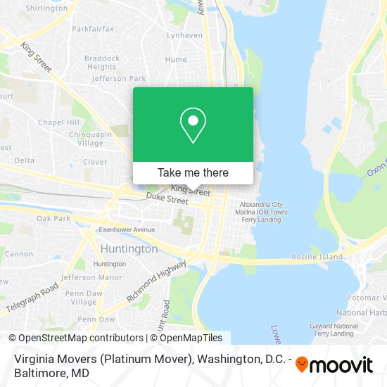 Mapa de Virginia Movers (Platinum Mover)