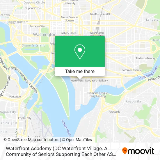 Waterfront Academy map