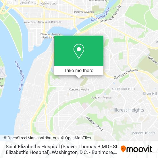 Saint Elizabeths Hospital (Shaver Thomas B MD - St Elizabeth's Hospital) map