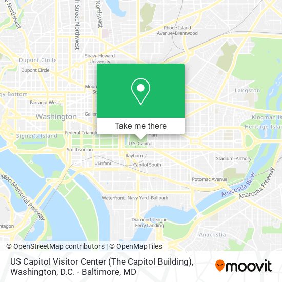 Mapa de US Capitol Visitor Center (The Capitol Building)