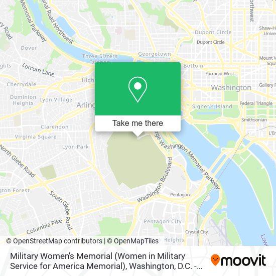 Military Women's Memorial (Women in Military Service for America Memorial) map