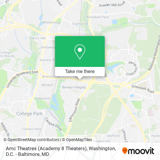 Mapa de Amc Theatres (Academy 8 Theaters)
