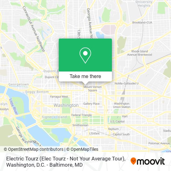 Mapa de Electric Tourz (Elec Tourz - Not Your Average Tour)