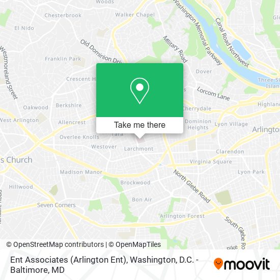 Mapa de Ent Associates (Arlington Ent)