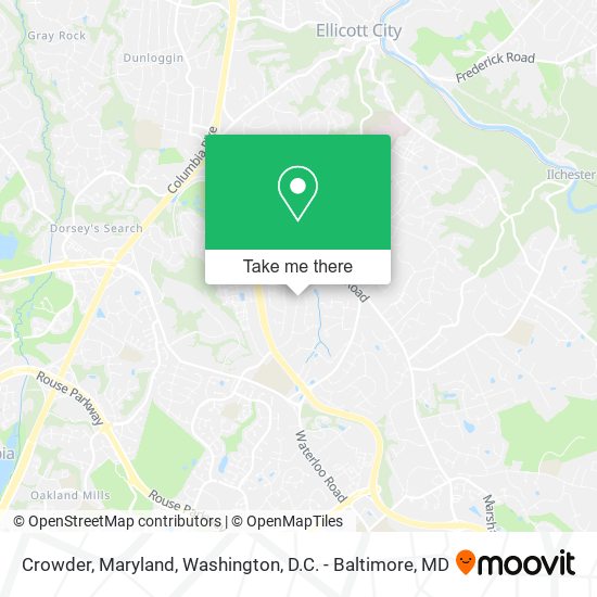 Crowder, Maryland map