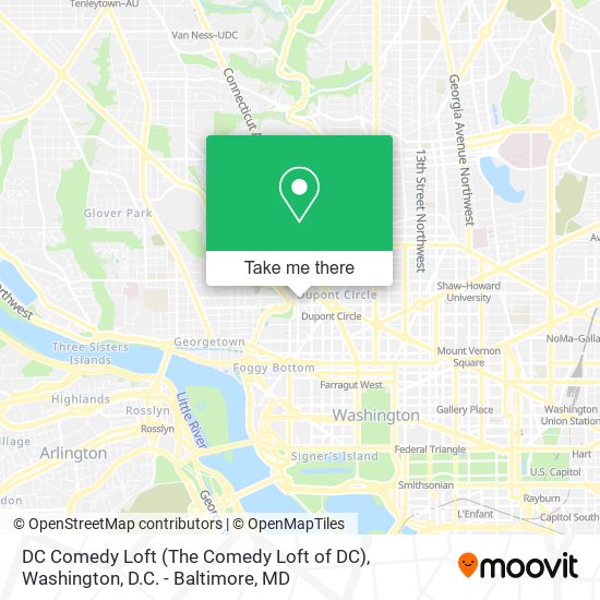 DC Comedy Loft (The Comedy Loft of DC) map