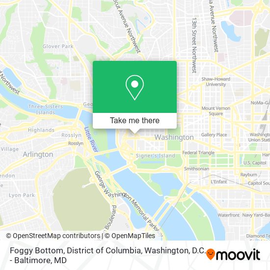 Foggy Bottom, District of Columbia map