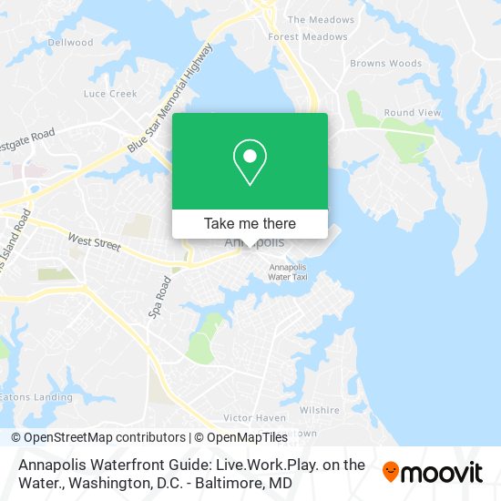 Annapolis Waterfront Guide: Live.Work.Play. on the Water. map