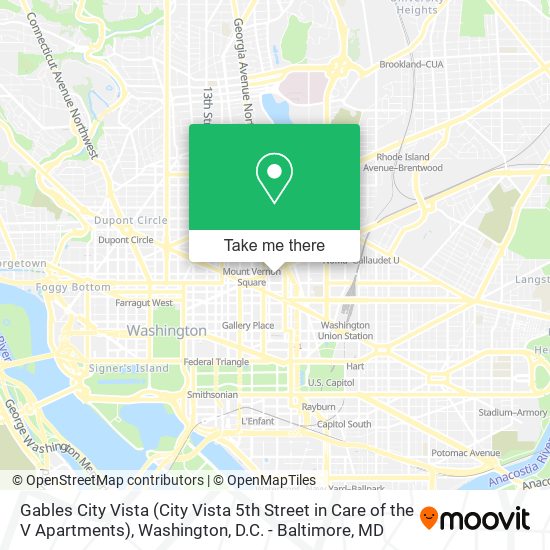 Mapa de Gables City Vista (City Vista 5th Street in Care of the V Apartments)