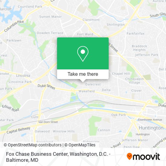 Mapa de Fox Chase Business Center