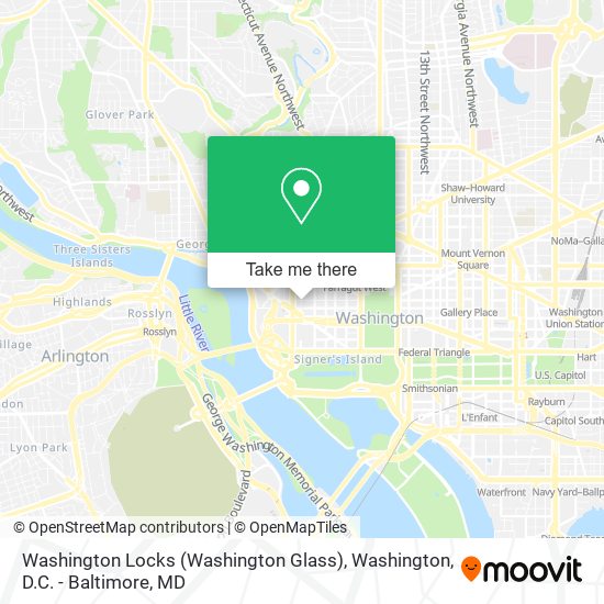 Washington Locks (Washington Glass) map