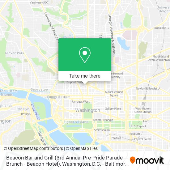 Beacon Bar and Grill (3rd Annual Pre-Pride Parade Brunch - Beacon Hotel) map