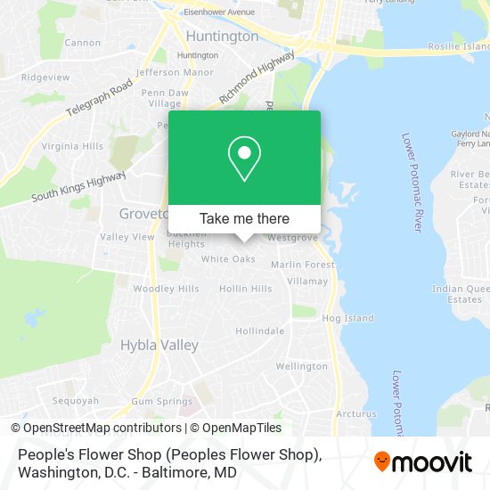 People's Flower Shop (Peoples Flower Shop) map