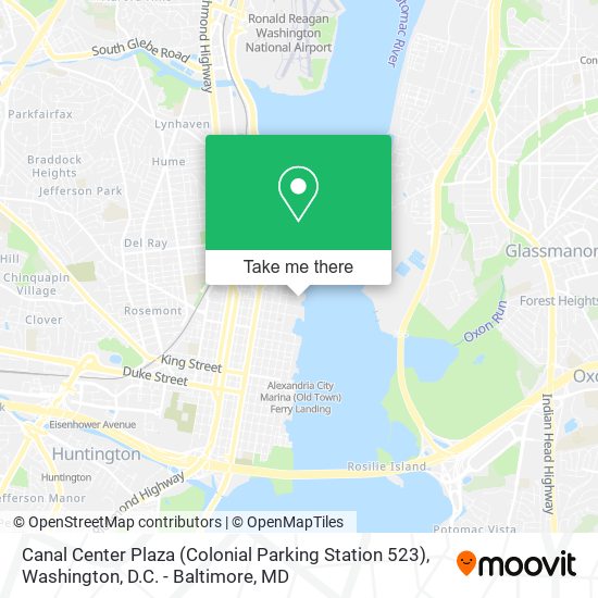 Canal Center Plaza (Colonial Parking Station 523) map
