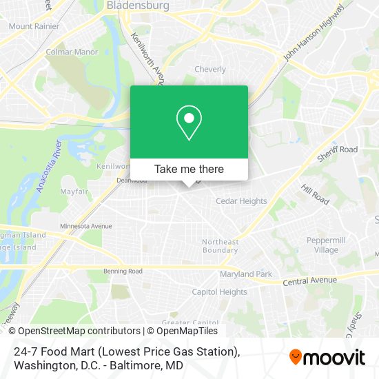 24-7 Food Mart (Lowest Price Gas Station) map
