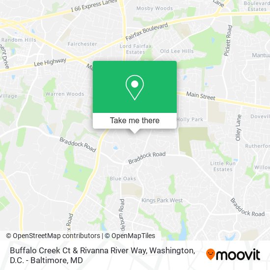 Mapa de Buffalo Creek Ct & Rivanna River Way