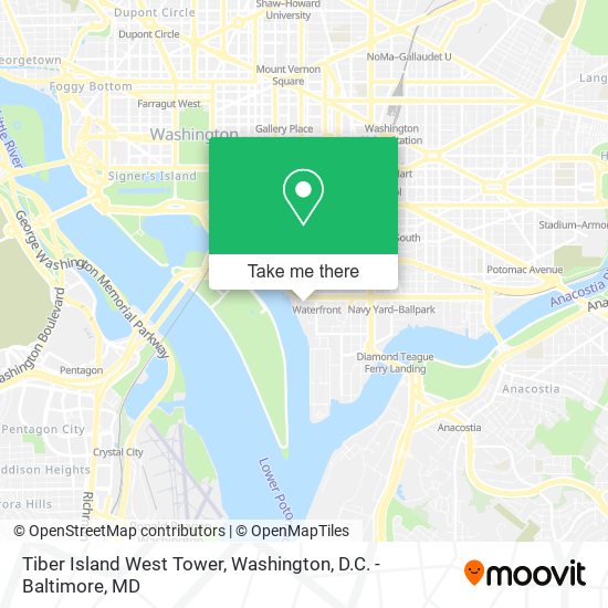Tiber Island West Tower map
