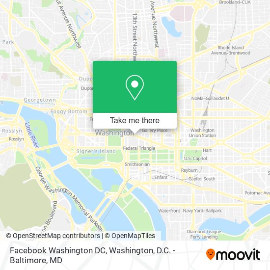 Facebook Washington DC map