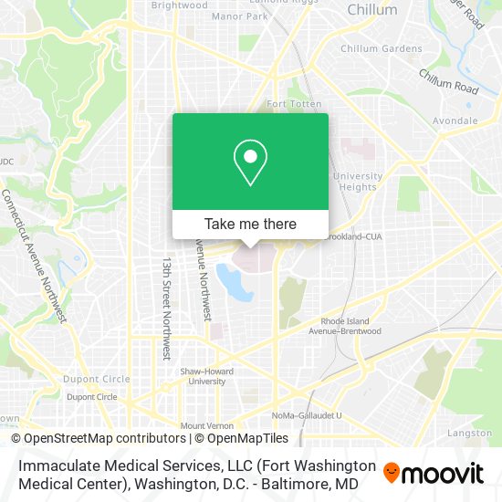Immaculate Medical Services, LLC (Fort Washington Medical Center) map