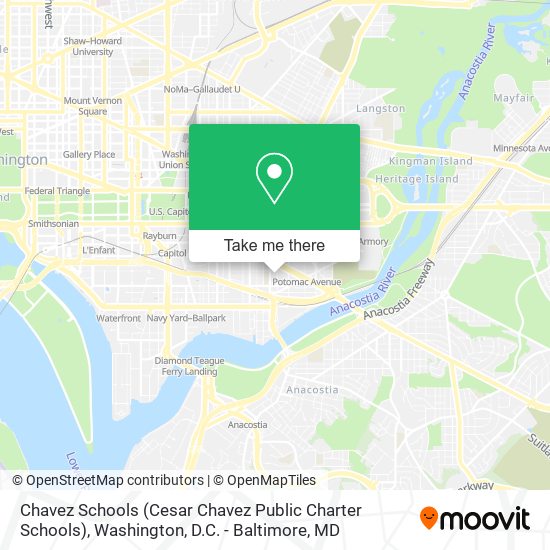 Mapa de Chavez Schools (Cesar Chavez Public Charter Schools)