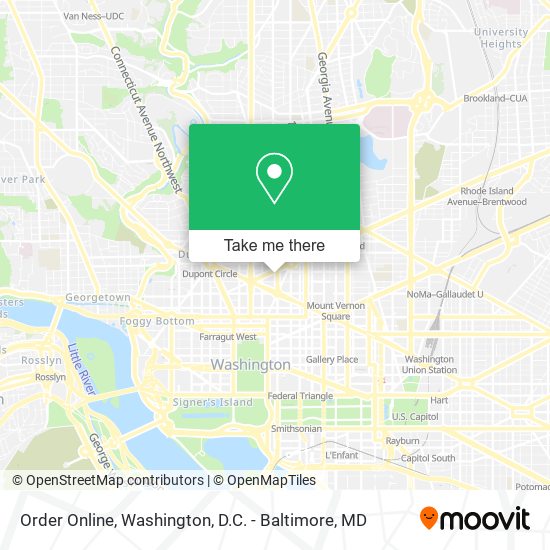 Order Online map