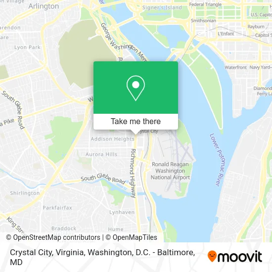 Crystal City, Virginia map
