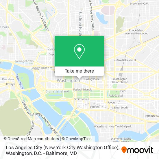 Los Angeles City (New York City Washington Office) map