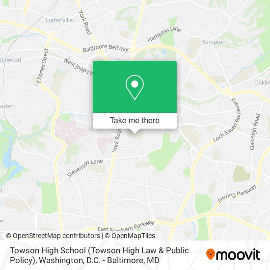 Towson High School (Towson High Law & Public Policy) map