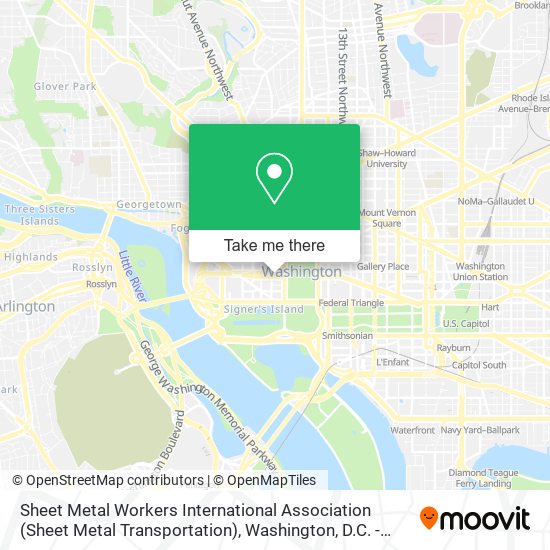 Sheet Metal Workers International Association (Sheet Metal Transportation) map