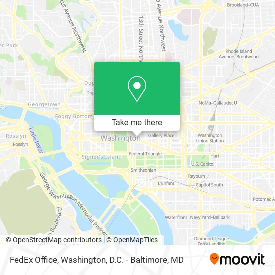 Mapa de FedEx Office
