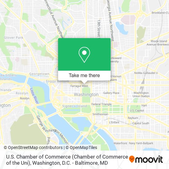 Mapa de U.S. Chamber of Commerce (Chamber of Commerce of the Uni)