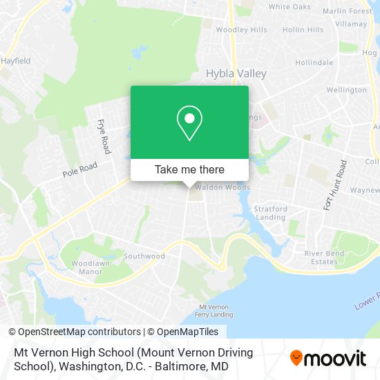 Mt Vernon High School (Mount Vernon Driving School) map