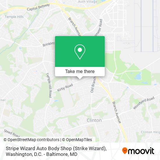 Mapa de Stripe Wizard Auto Body Shop (Strike Wizard)