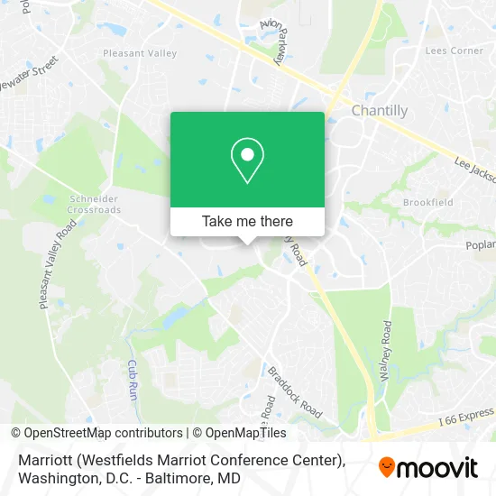 Marriott (Westfields Marriot Conference Center) map