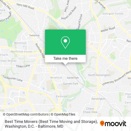 Mapa de Best Time Movers (Best Time Moving and Storage)