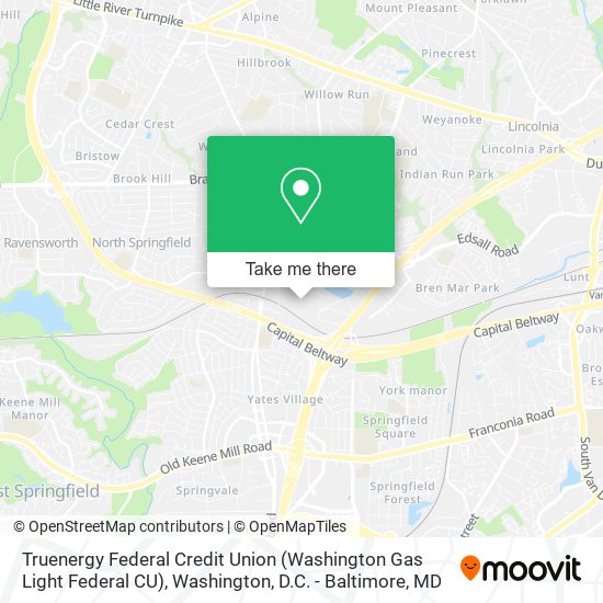 Truenergy Federal Credit Union (Washington Gas Light Federal CU) map